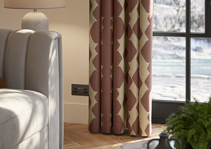 Construct, Wild Red - Made to Measure Curtains - Image 5